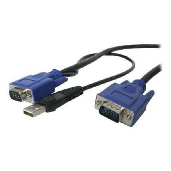 KVM VGA -USB 2 in 1 kytkentäkaapeli - STARTECH - 3m - Musta