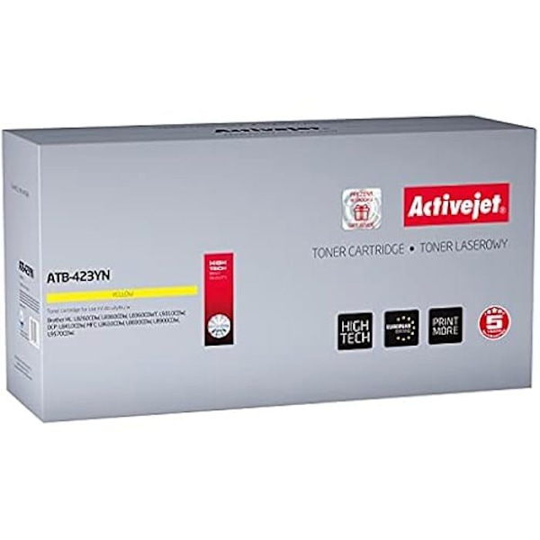 ACTIVEJET Tonerkassett - Kompatibel Brother TN-423Y - Gul - 4000 sidor