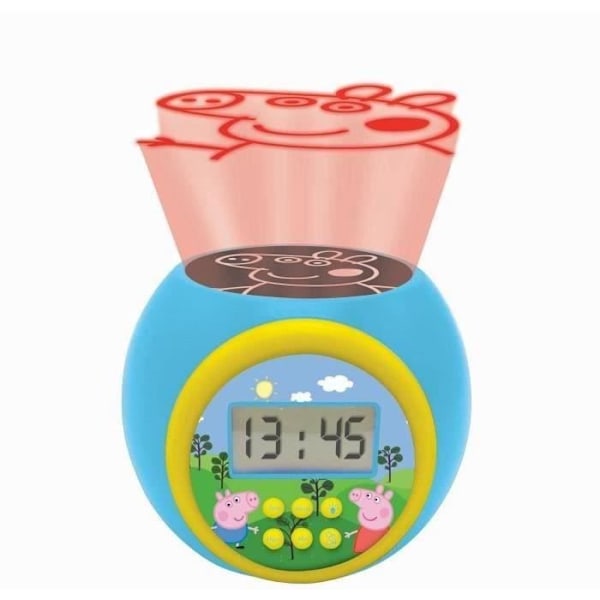 Peppa Pig projektorvækkeur med timer Flerfarvet