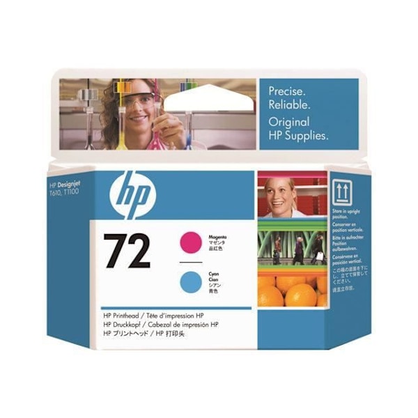 HP 72 Printhead - Original Magenta og Cyan - Inkjet - Standardkapacitet