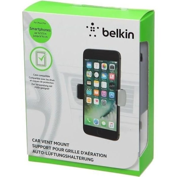 Belkin Universal Smartphone Bilholder - Grå Sort, Sølv