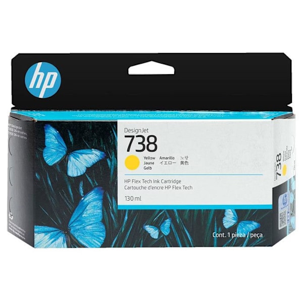 HP Muste/ 738 130-ml KEL DesignJ