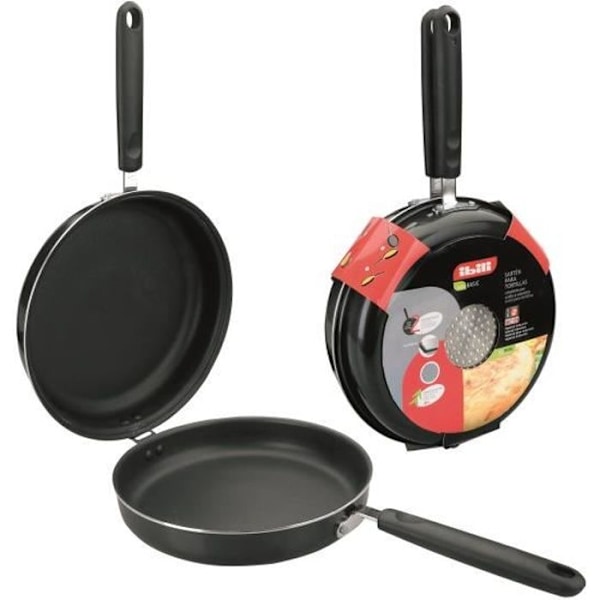 20 cm NON-STIK ALUMINIUM OMELET VENTILATOR. ALUMINIUM 2,5 MM TYKKET, 2 ANTI-STIKLAG. HØJ 8 CM. ÆRMER