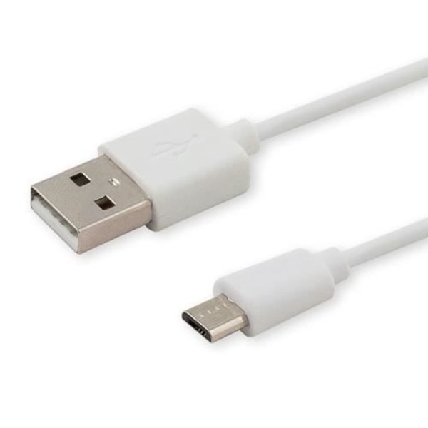 USB-kaapeli - SAVIO - CL-123 - 1 m - USB 2.0 - USB A:sta Micro-USB B:hen - Valkoinen