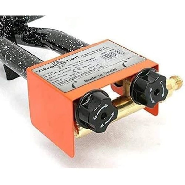 Vitrokitchen QP401B paellabrænder 40cm 2 aromaer 11,4KW - Sort/Orange