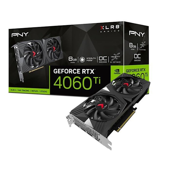PNY GEFORCE RTX 4060 Ti 8GB XL musta