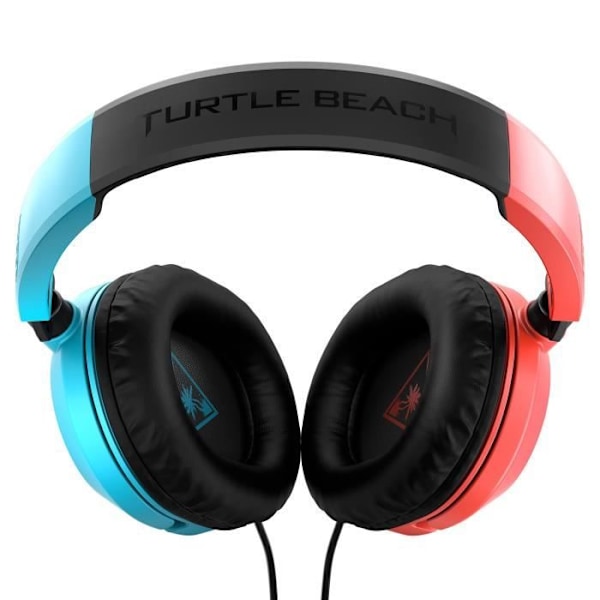 Pelaamiseen tarkoitettu TURTLE BEACH Recon 50N Punainen/ sininen - Mukava ja immersiivinen ääni röd och blå