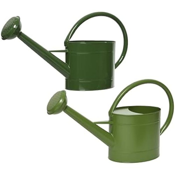 Vandkande - DECORIS - 5 l - Grønt metal - Håndbruser - Klassisk design