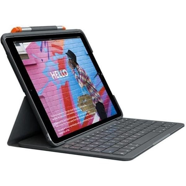 Logitech Slim Folio iPad 7. generation grafit esp mediter sp sort sort sort