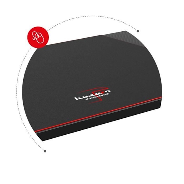 Bureau gaming HUZARO HERO 3.3 LED RVB Musta, 140x60x74cm, Juomateline, Kuuloketeline, PC-pelaaminen, Pelaajapöytä svart