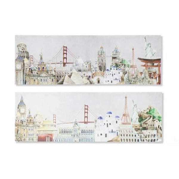 DKD Home Decor Ramme (2 Enheder) (90 x 2 x 30 cm) - 8424001873876