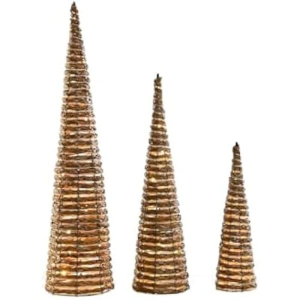 Julepynt - DKD Home Decor - 20 x 20 x 80 cm - Flerfarvet - 3 stk - Indendørs Flerfärgad
