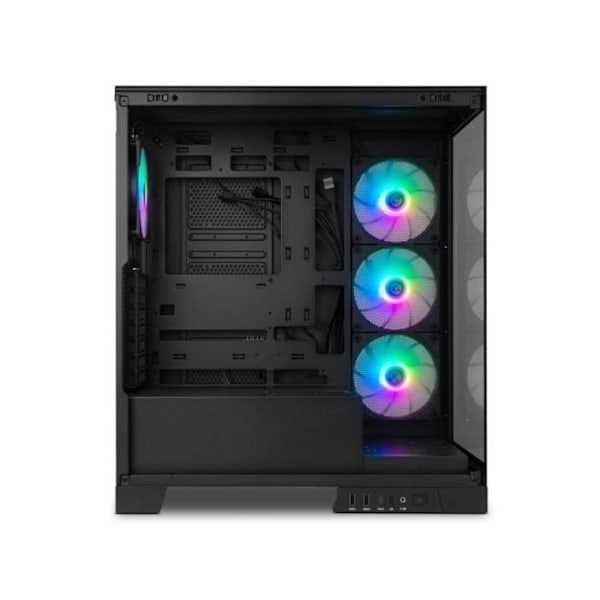 NOX Hummer GLOCK ARGB Semitorre ATX Tempereret Glas USB-C Sort