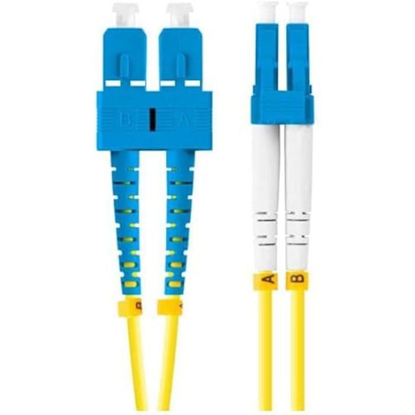 Fiberoptisk Kabel - LANBERG - LÆNGDE - 5M - SC/UPC-LC/UPC - G657A1 - LSZH Gul