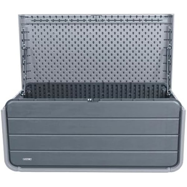 Opbevaringsboks - LEVETID - 147 x 72 x 64 cm - 515 liter - Vandtæt - UV-beskyttelse Grå 515 l