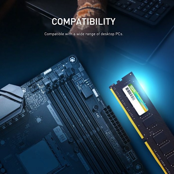RAM-muisti DDR4 - Silicon Power - 8Go 2666MT/s - CL19 UDIMM - SP008GBLFU266X02