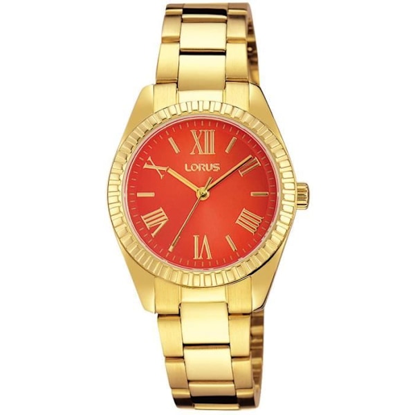 Dameur til kvinder - LORUS - RG232KX9 - Guld - Orange - Kvarts - Analogisk Doré, Orange