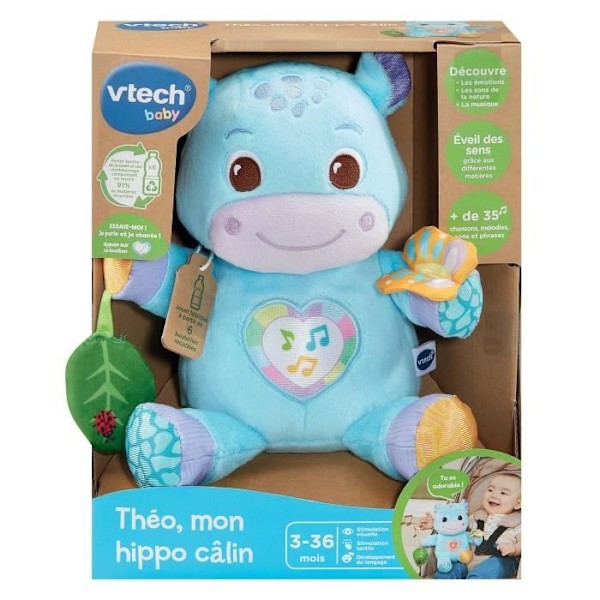 VTECH THÉO, HÖYHEKOS PASSIIVISEKSI (KIERRÄTETYT MUOVIPULLOT).