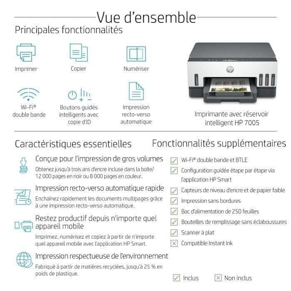 HP Smart Tank 7005 värikasetti monitoimilaite