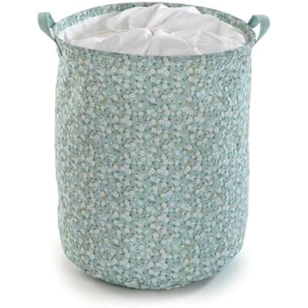 Vasketøjskurv - VERSA - Bellis - Flerfarvet - 57 x 65 x 57 cm - Tilbehør til vaskerum Flerfärgad