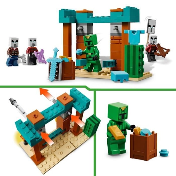 LEGO Minecraft 21267 The Desert Illageois Patrol - Byggspel från 7 år Flerfärgad