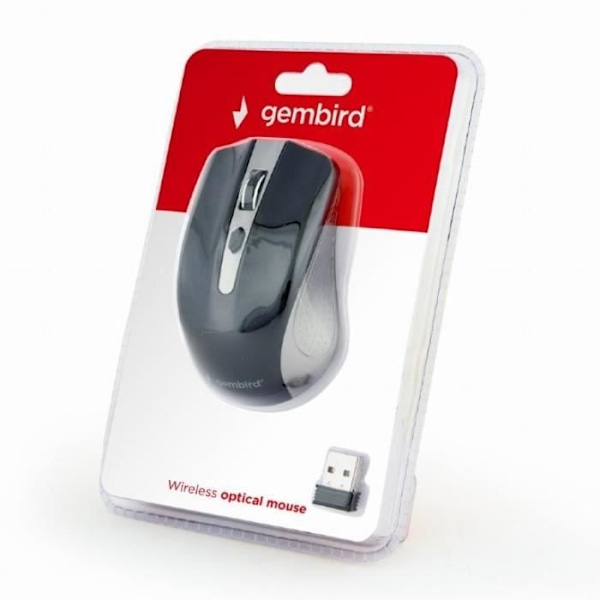 Hiiri USB OPTINEN WRL GREY/BLACK MUSW-4B-04-GB GEMBIRD