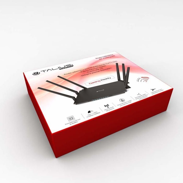 Talius modeemi - reititin, tech 4 u - TAL-RT2100GLAN - Talius Gigabit WiFi Router 2100 Mbps Dual Band 4 porttia 6 antennia
