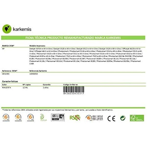Karkemis K-010178 vaaleanpunainen mustepatruuna