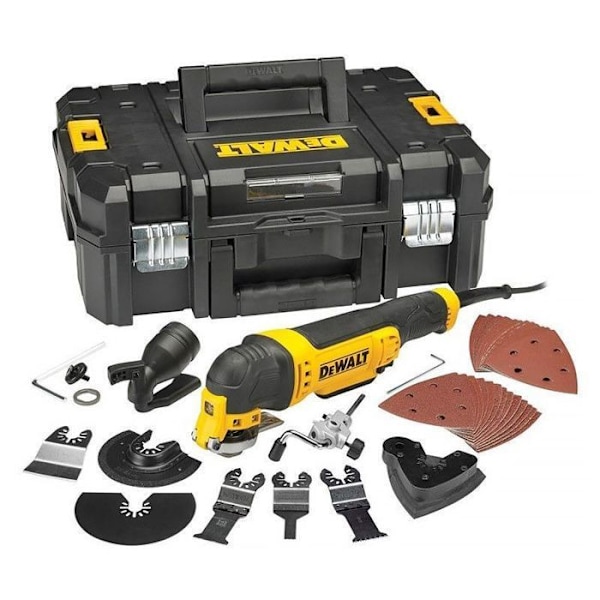 Monitoimikutteri 300 W Langallinen - DEWALT - lisävarusteiden kanssa - T-STAK - DWE315KT