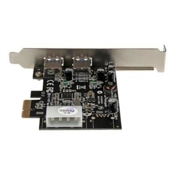 2-portars USB 3.0 PCIe-kontrollkort med UASP - 2-portars USB 3.0 PCI Express-kontrollkort - LP4-strömförsörjning - PEXUSB3S25