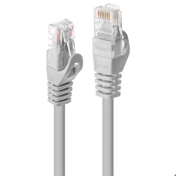 Lindy RJ-45 (M) patchledning til RJ-45 (M) 10 m UTP CAT 5e uden krog grå