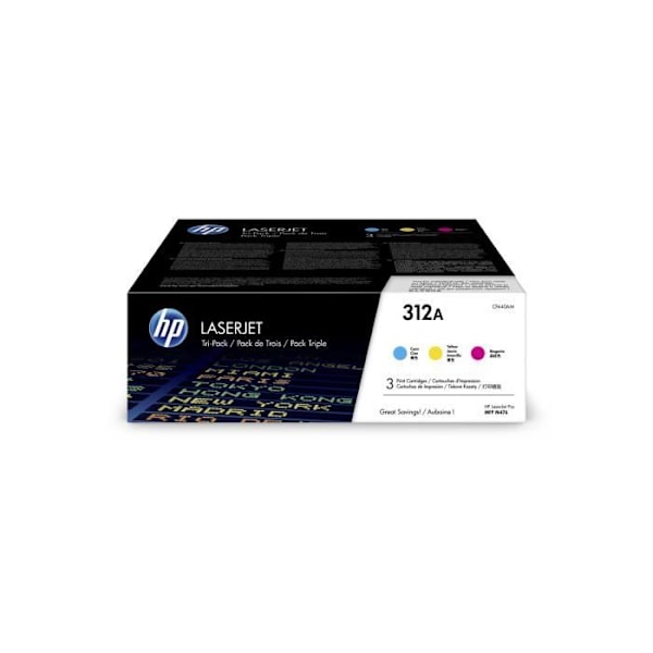 Alkuperäiset HP 312A värikasetit - 3 väriä HP Color LaserJet Pro M476