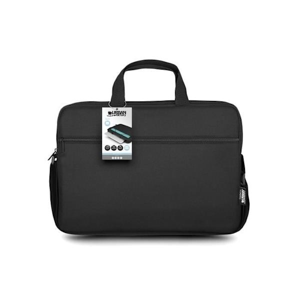 URBAN FACTORY TLS12UF 10"/12" kannettavan tietokoneen laukku - Integroitu asiakirjateline - 600d vettä hylkivä nylonia