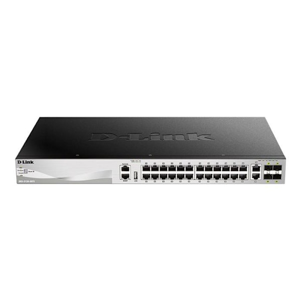 VERKON ASETTAMINEN, Kytkin, Itsenäinen kytkin, D-Link 24 Giga Base-t Stack Mgd L3 Ominaisuudet LAN Portit 24N