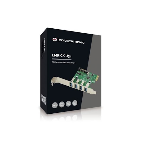 Conceptronic EMRICK02G PCI-kortti Vihreä