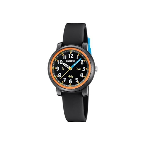 Montre Junior - CALYPSO - K5827/6 - Sort - Black Resin - Vandtæthed 5 ATM - Trendy Stil Svart
