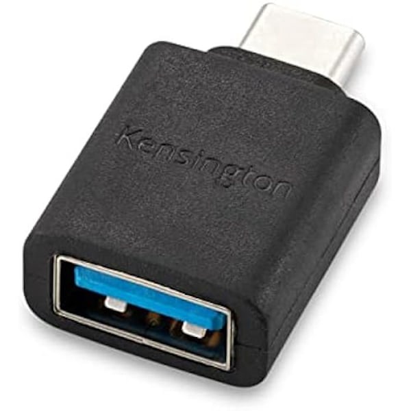 USB-C til USB-A-adapter - KENSINGTON - CA1010 - Plug & Play - Overførsel 5 Gbit/s - Hurtig opladning 5V/3A