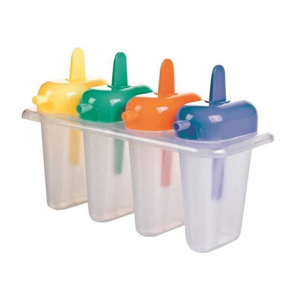 MØLDE TIL IS 4 KÄLDER - MADSIKKER PLAST - DIMENSIONER 15 CM X 7 CM X 10 CM - OPSKRIFTER INDENI - DET ER MULIG AT ...
