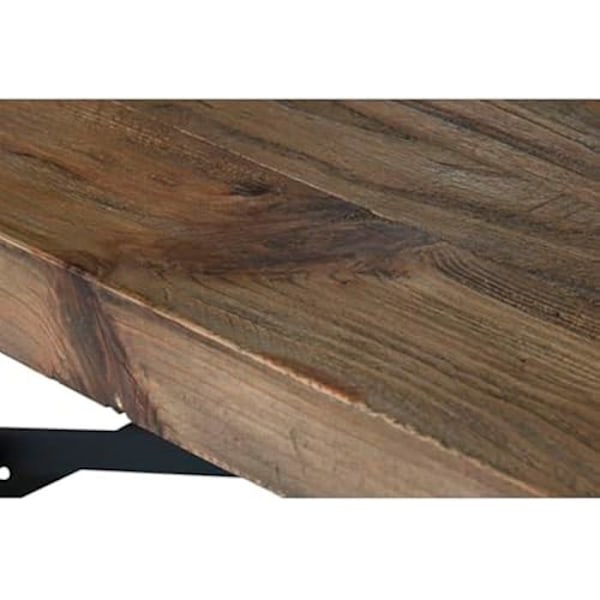 Spisebord - HOME ESPRIT - Rektangulært - Træ og metal - 300 x 100 x 76 cm - Flerfarvet Flerfärgad