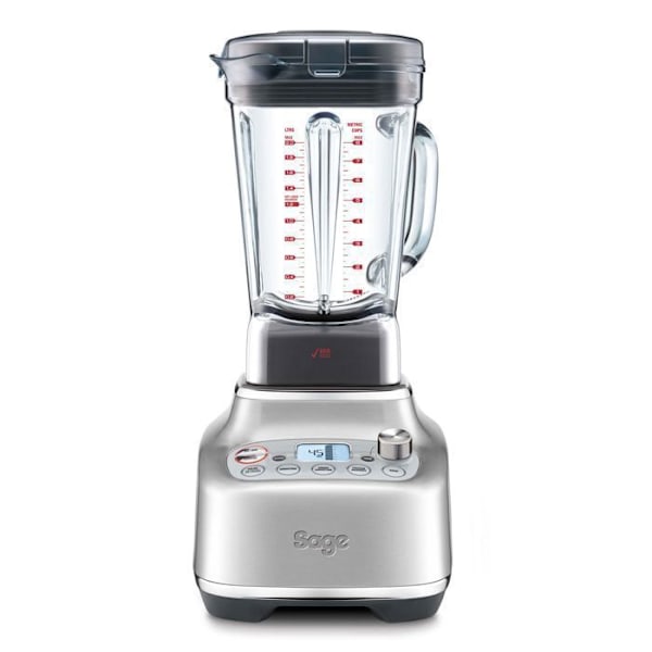 Sage - The Super Q - Professionel Blender med 5 Programer med Én Tryk, Børstet Rustfrit Stål Grå