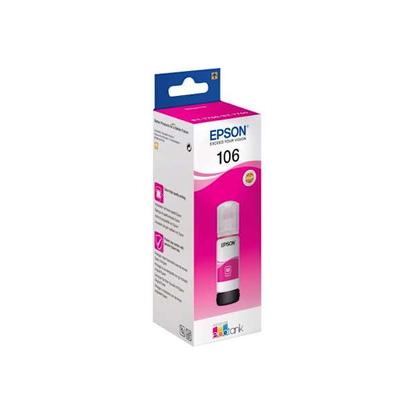 EPSON 106 mustesäiliö - Magenta - 70 ml - EcoTank ET-7700, ET-7750, L7160, L7180