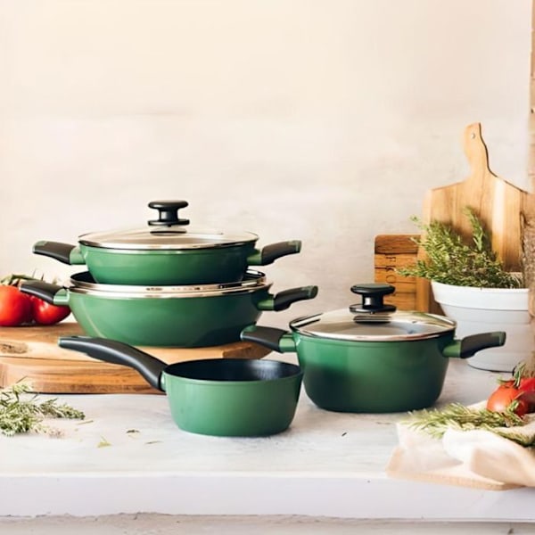 Kokkärlsset - MONIX - M509900 - Smidd aluminium - 4 delar - XylanTM non-stick