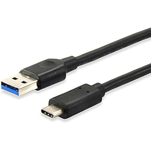 Equip 128345 0,5 m USB C USB A Han Han Sort kabel USB - USB-kabler (0,5 m, USB C, USB A, 3.0 (3.1 Gen 1), 5000 Mbit/s, Sort)