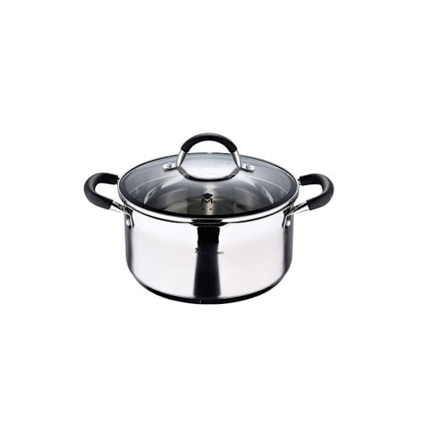 GENERIQUE - Pot Ø24x12cm 5l Inox Med Låg Foodies Bgmp-1502-Bk Masterpro