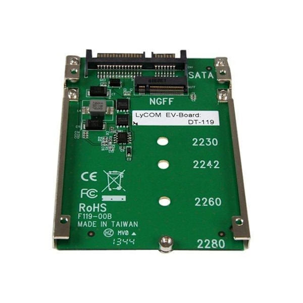 M.2 NGFF till SATA SSD-adapter - STARTECH - SAT32M225 - 6 Gb/s - 2,5 tum - 7 mm hög