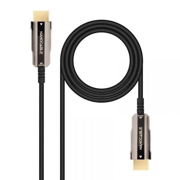 HDMI V2.0 AOC -kaapeli - NATEC - nanofil 15.10.2015 - 15m - 4K 60Hz - HDR - Musta Svart