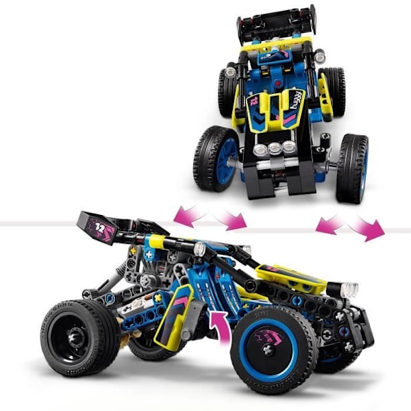 LEGO® 42164 Technic Off-Road-kilpavaunu, ralliajoneuvo, kilpa-auton rakennuslelu Flerfärgad