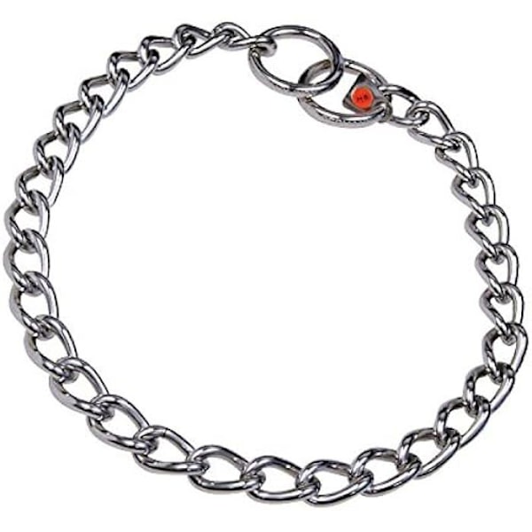 Hundehalsbånd - HERM SPRENGER - HS - Rustfrit stål - 2,5 mm - Justerbar til unge hunde metalliskt silver