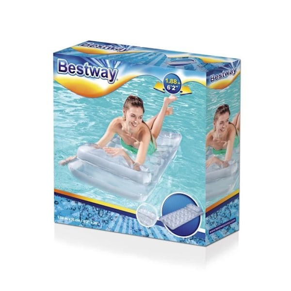 Swimming pool air mattress - BESTWAY - Grey grå
