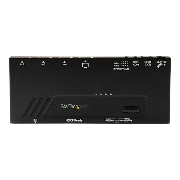 STARTECH HDMI switch - 4K - 4 porte - hurtig omskiftning og automatisk registrering